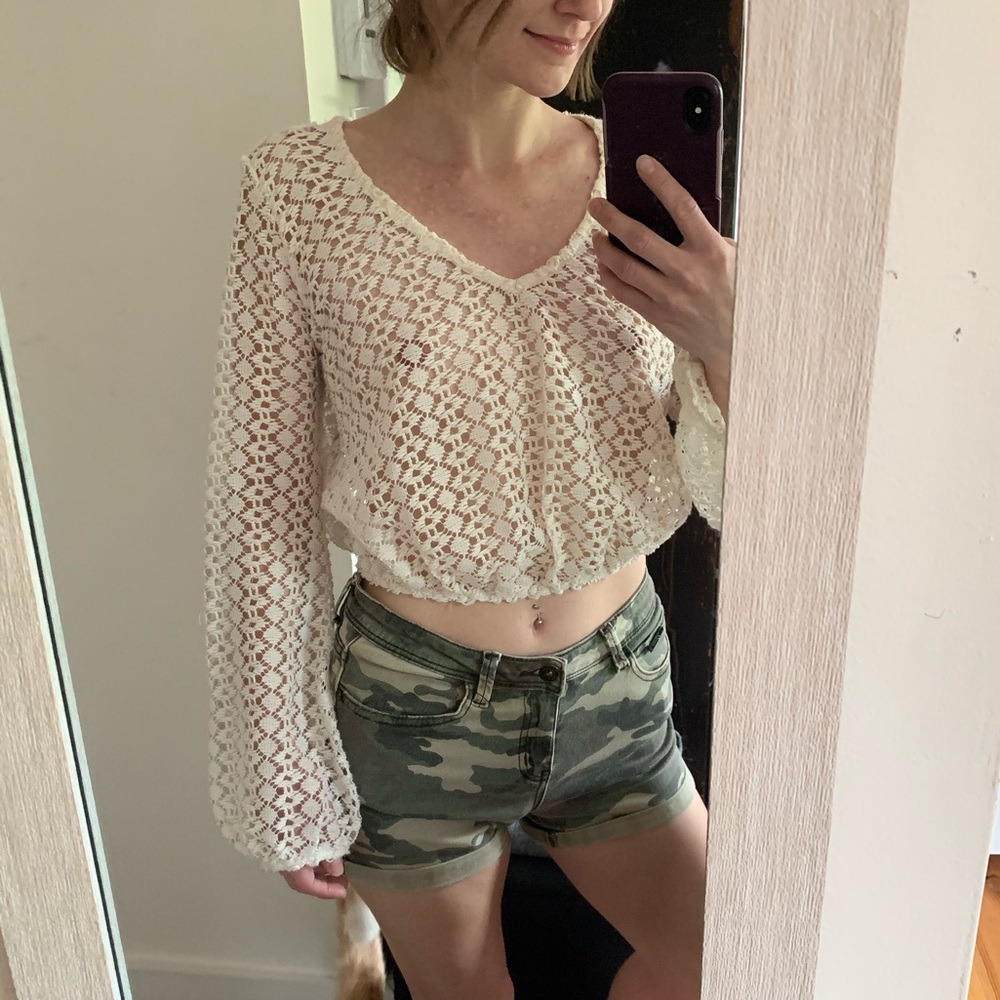 Cropped Crochet Top